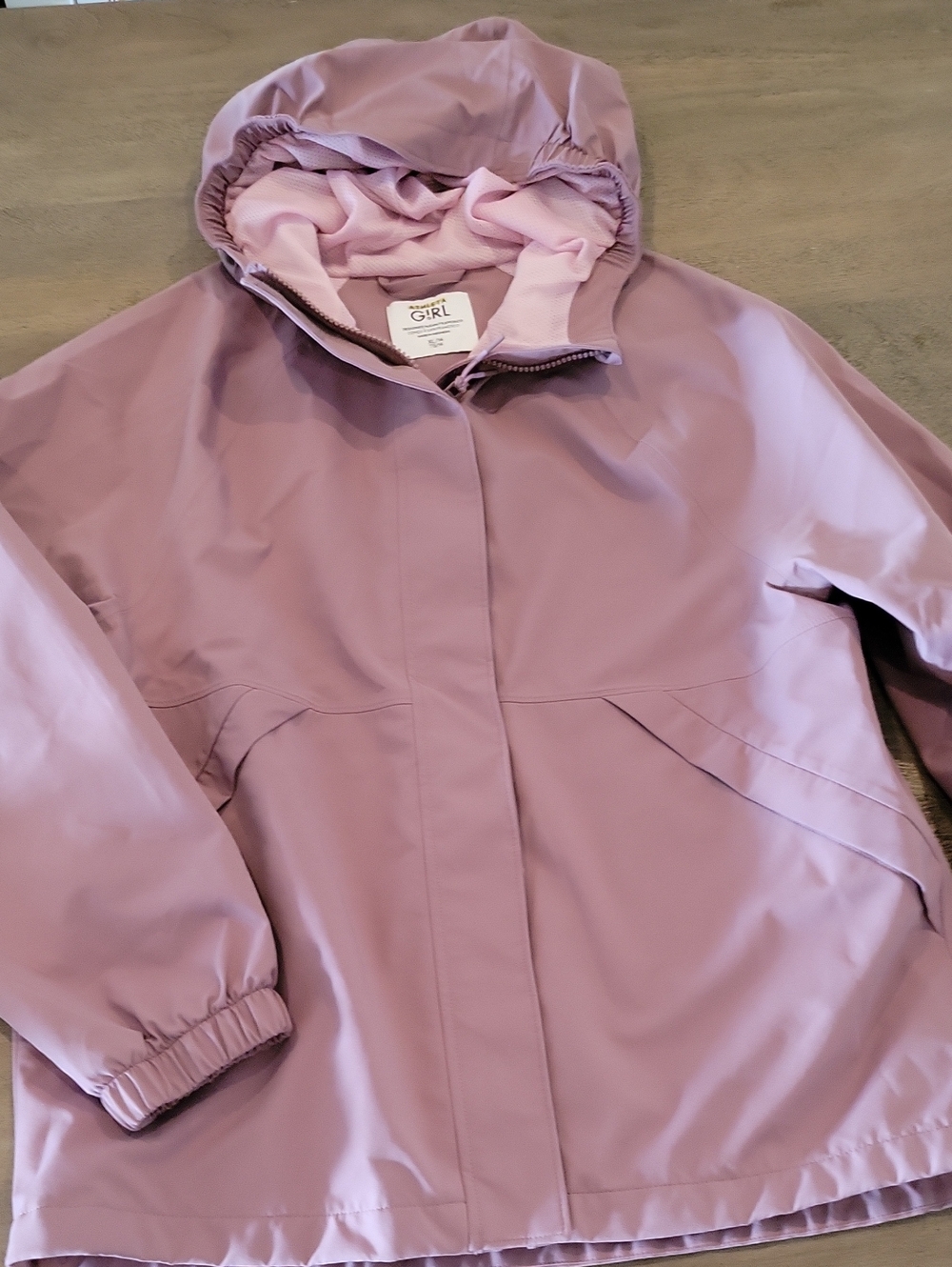 Girls Athleta Hooded Jacket- Dusty Lavender